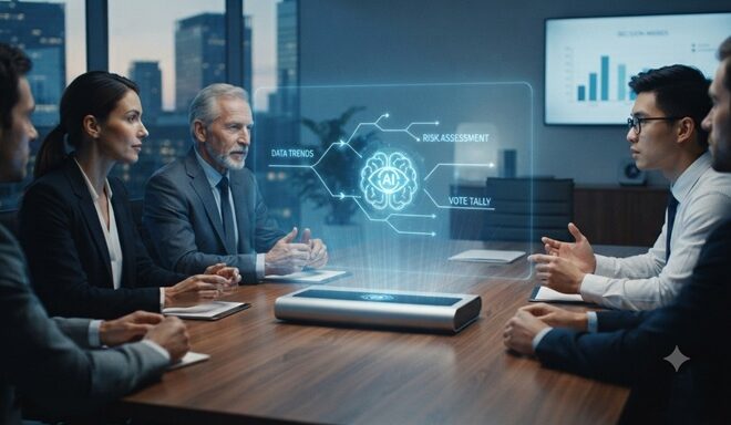 The Future of Board Meetings: AI-Moderated Decision Making