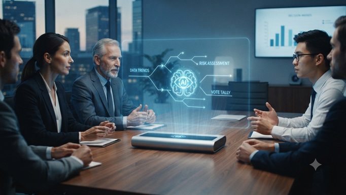 The Future of Board Meetings: AI-Moderated Decision Making