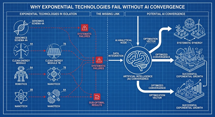 Why Exponential Technologies Fail Without AI Convergence