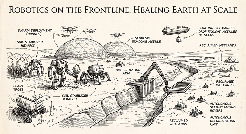 Robotics on the Frontline: Healing Earth at Scale