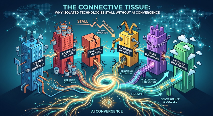 The Connective Tissue: Why Isolated Technologies Stall Without AI Convergence